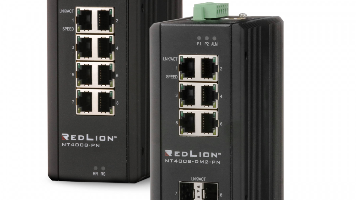 Red Lion giới thiệu bộ chuyển mạch PROFINET 2 lớp Gigabit NT4008