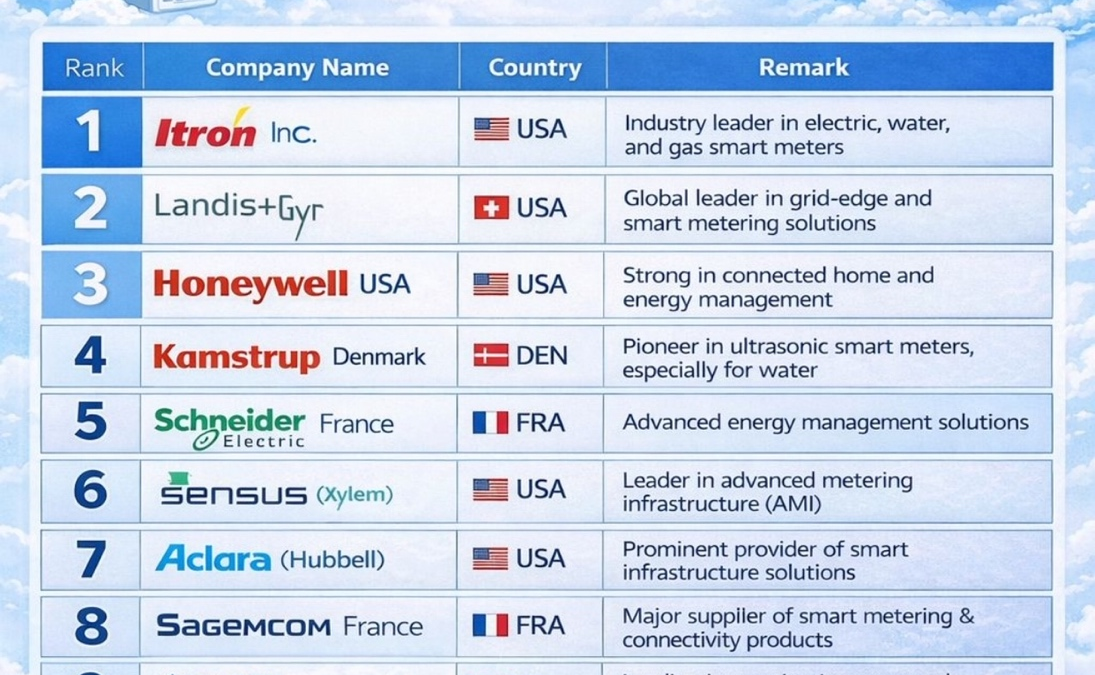 Thị trường đồng hồ đo điện thông minh dự kiến có doanh số khoảng 58.73 tỷ đô la vào năm 2033